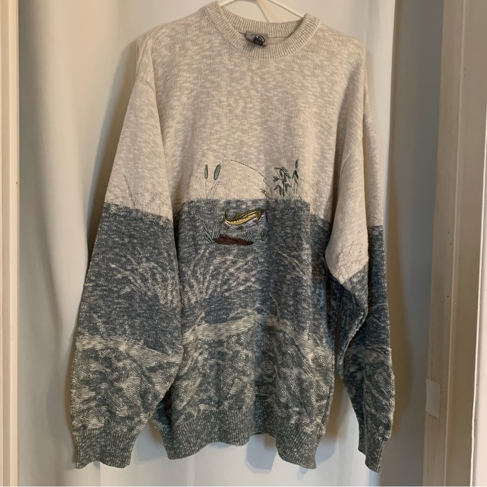 Made in Canada vintage Dad oversized knit sweater
